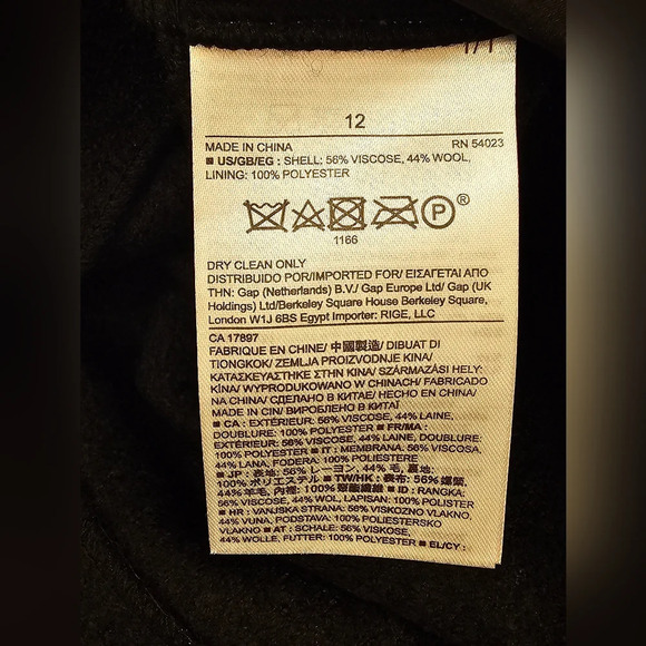 NWT Banana Republic Wool Blend Two Way Side Zip Pencil Skirt Lined Sz 12 Career - Picture 8 of 10